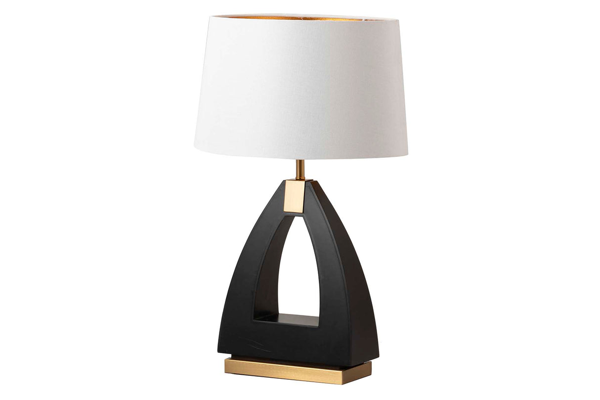 Lampe de compteur en métal MDF noir 40x40x67 cm