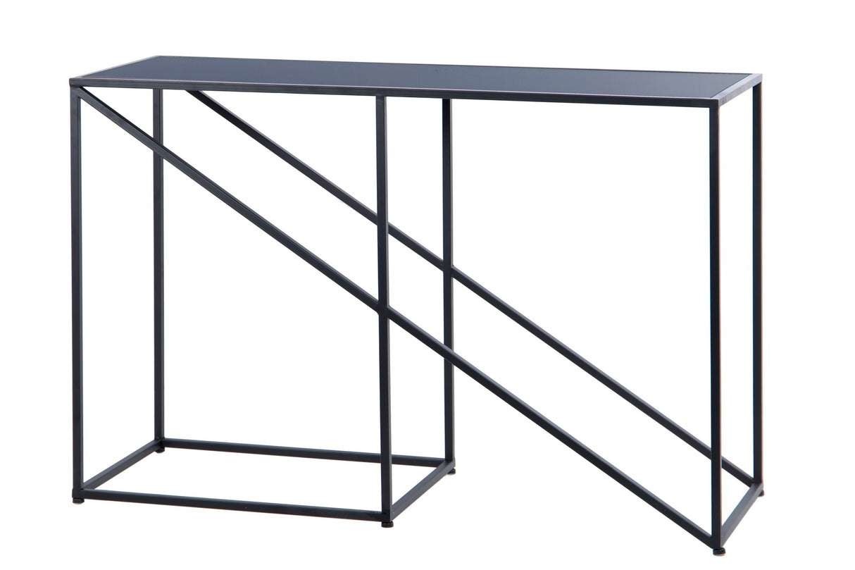 CONSOLA METAL CRISTAL MOTALA 120x40x80 CM