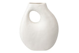 Ceramica Blanco Mate 25x12x30 cm Vase