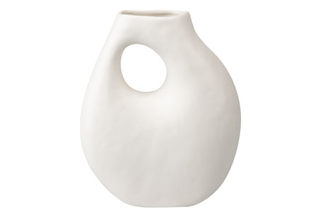 Ceramica blanco mate 25x12x30 cm vaso