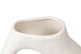 Ceramica Blanco Mate 25x12x30 cm Vase