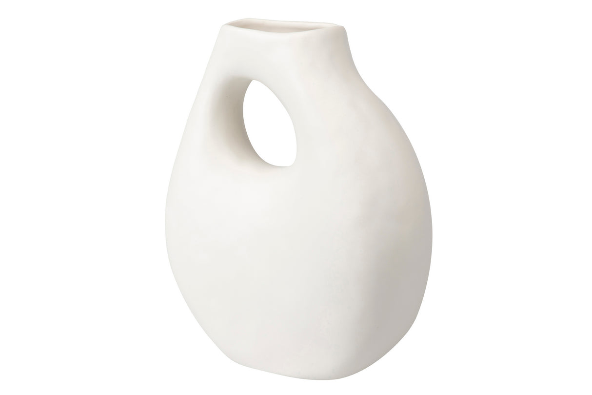 Ceramica Blanco Mate 25x12x30 cm Vase