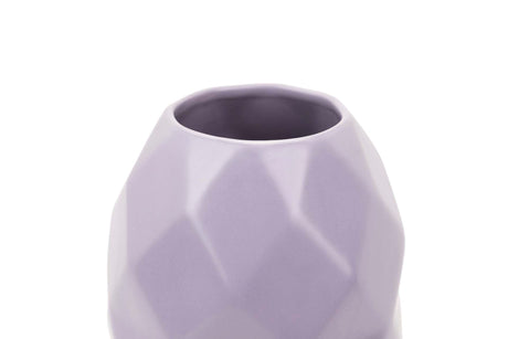 FLORERO CERAMICA MORADO MATE 17x17x30 CM