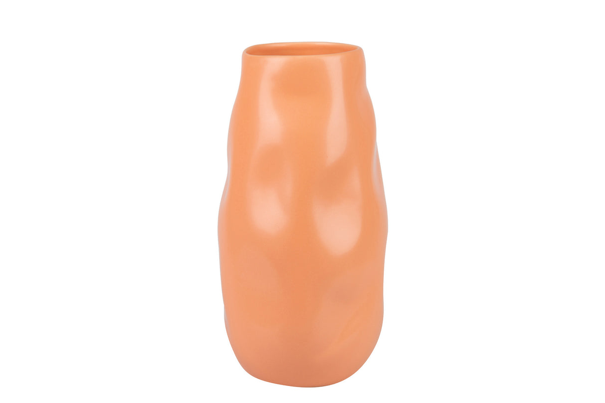 Matte arancione in ceramica 16x16x30 cm vaso