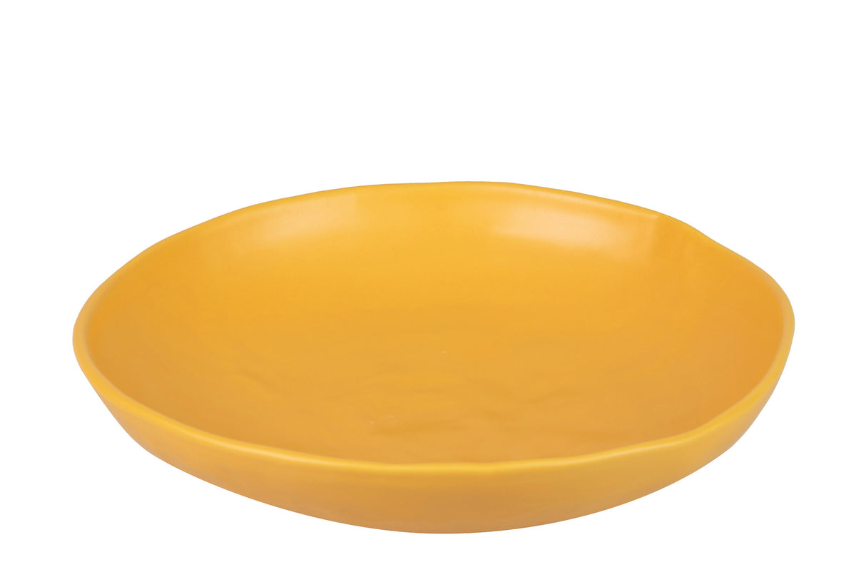 CENTRO CERAMICA AMARILLO MATE 36x36x8 CM