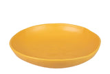 Centro ceramico giallo opaco 36x36x8 cm