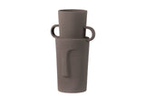 Terracota cinza do vaso de ceramica 20x14x30 cm