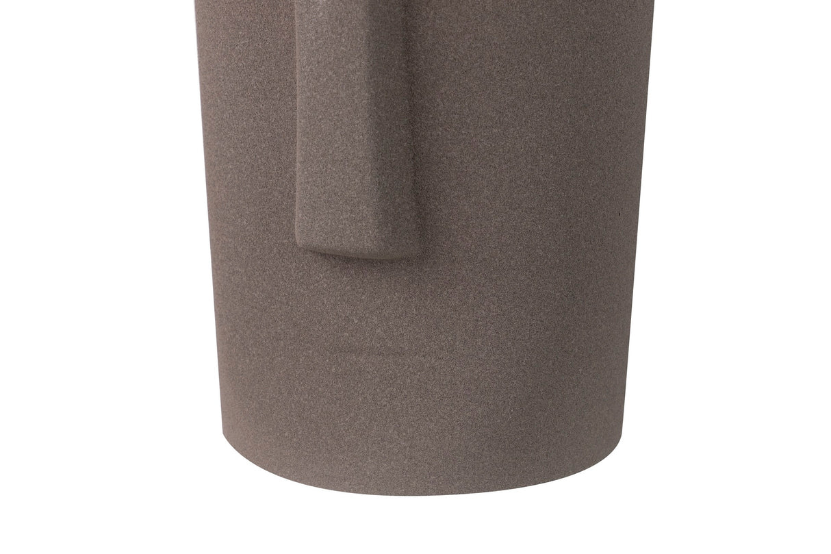 Terracota cinza do vaso de ceramica 20x14x30 cm