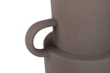 Terracota cinza do vaso de ceramica 20x14x30 cm