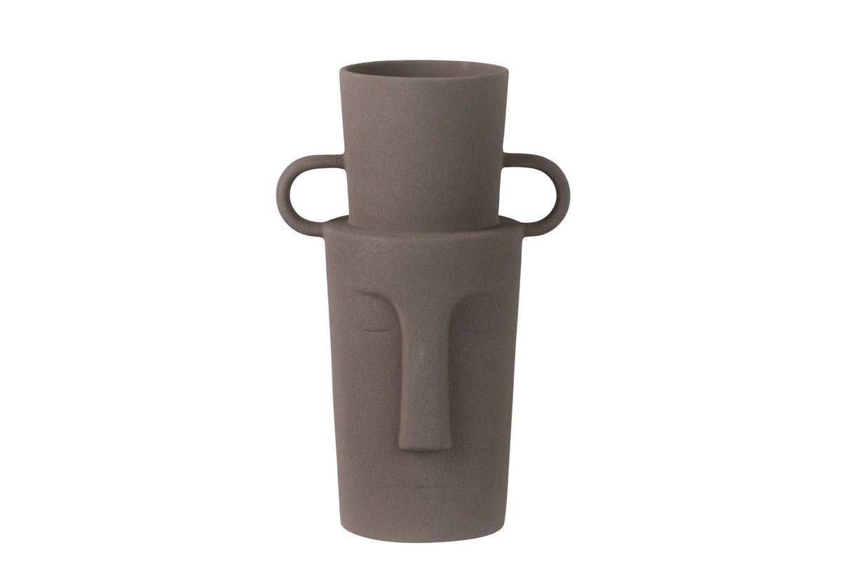 Ceramica Vase Grey Terracotta 20x14x30 cm