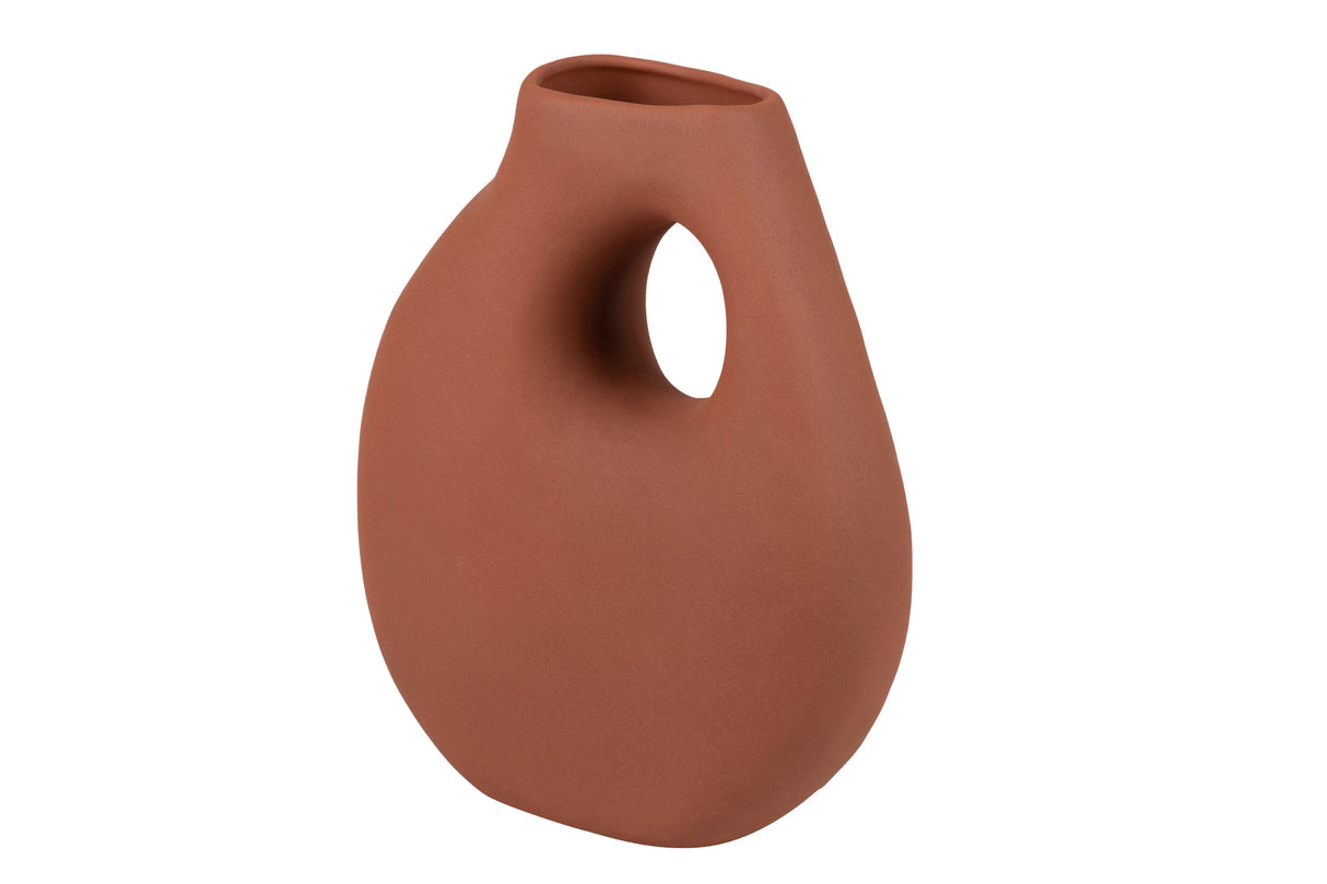 FLORERO CERAMICA TERRACOTA 25x12x30 CM