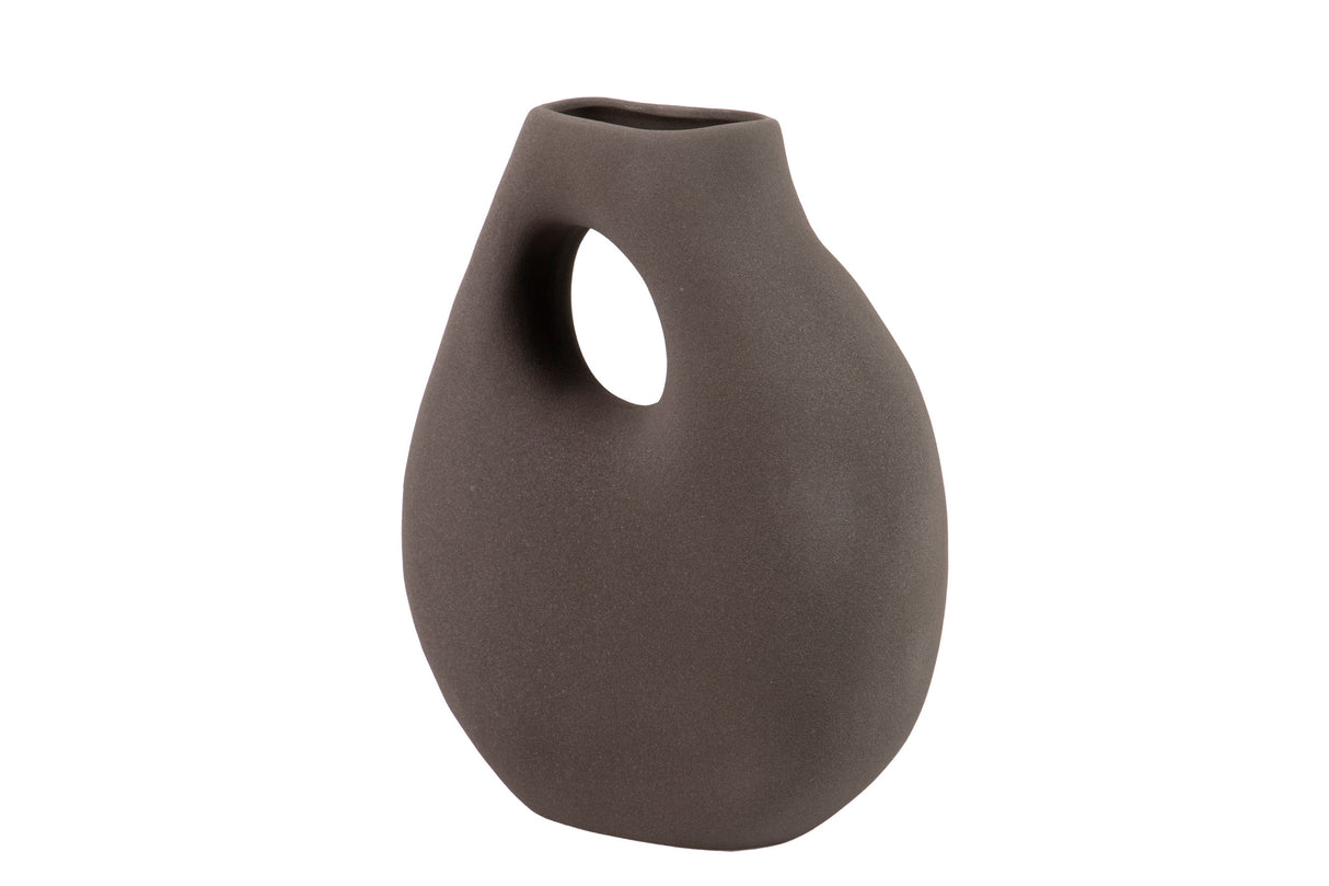 Ceramica Vase Grey Terrakotta 25x12x30 cm