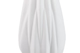 FLORERO CERAMICA BLANCO MATE 17x14x34 CM