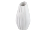 FLORERO CERAMICA BLANCO MATE 22x19x45 CM