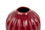 Vaso ceramico bordeaux 17x17x24 cm