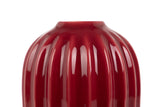 Vaso ceramico bordeaux 17x17x24 cm