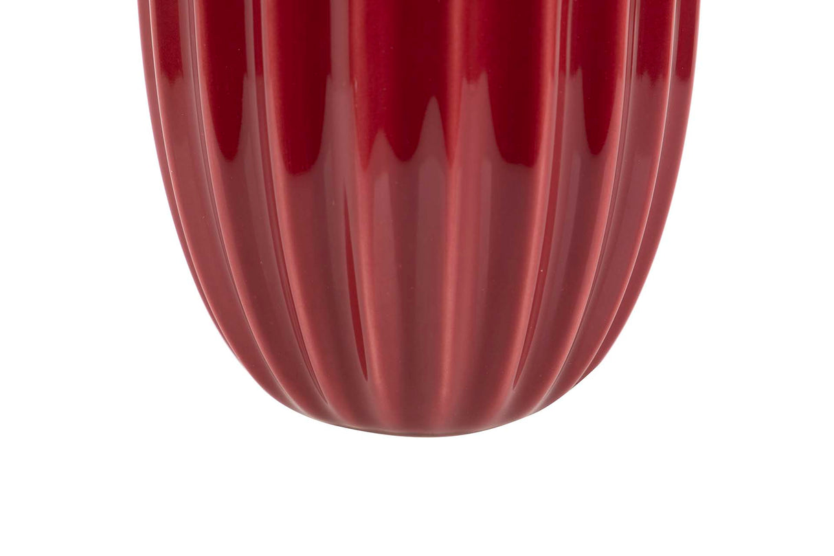 Vaso ceramico bordeaux 17x17x24 cm