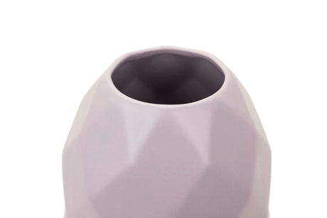 FLORERO CERAMICA MORADO MATE 17x17x37 CM