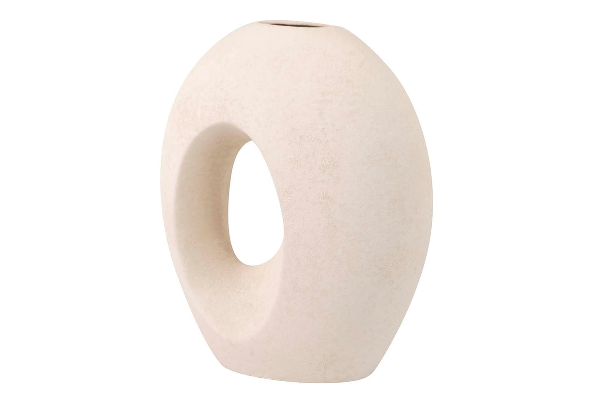 FLORERO CERAMICA BLANCO 29x16x35 CM