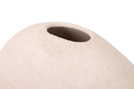 Vaso de cerâmica branca 23x12x26 cm