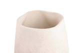 Vaso de cerâmica branca 19x19x36 cm