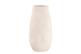 Vase en céramique blanc 15x15x31 cm