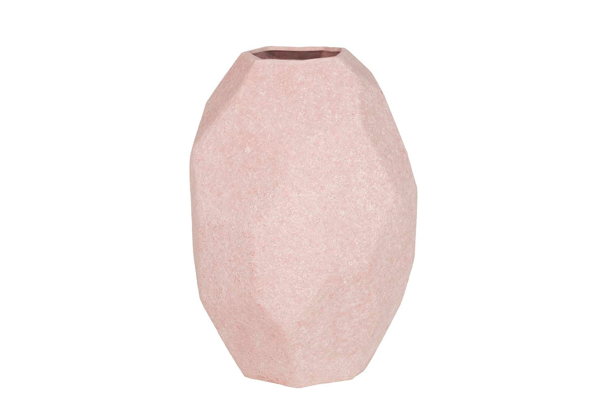 Vaso de cerâmica rosa 25x25x36 cm