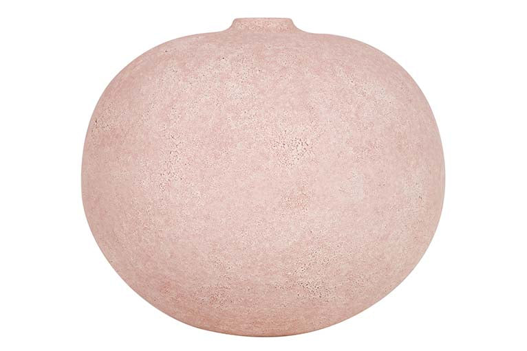 Vaso de cerâmica rosa 28x28x25 cm