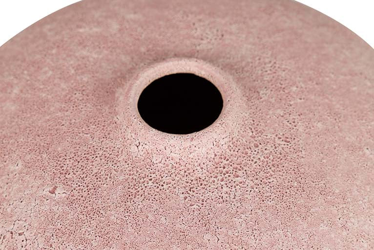 Vaso de cerâmica rosa 28x28x25 cm