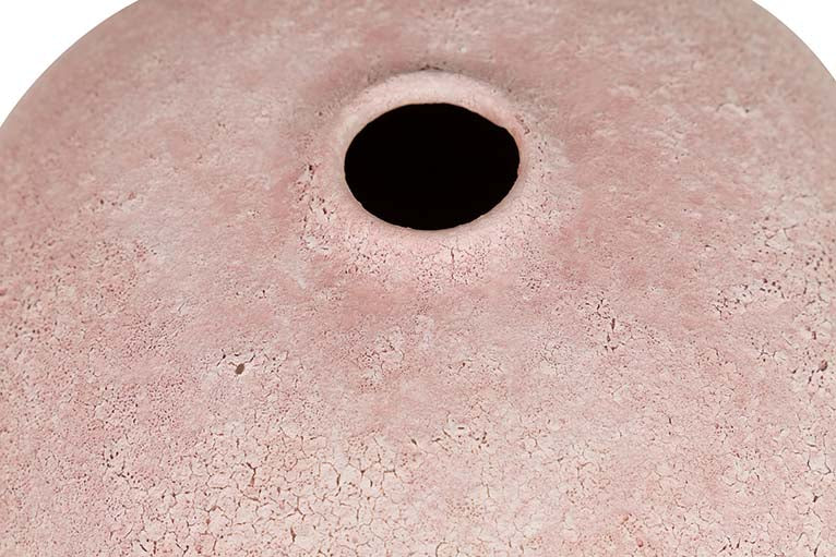 Vaso de cerâmica rosa 23x23x20 cm