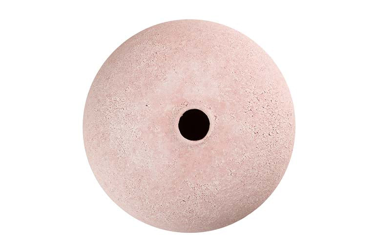 Vaso de cerâmica rosa 23x23x20 cm