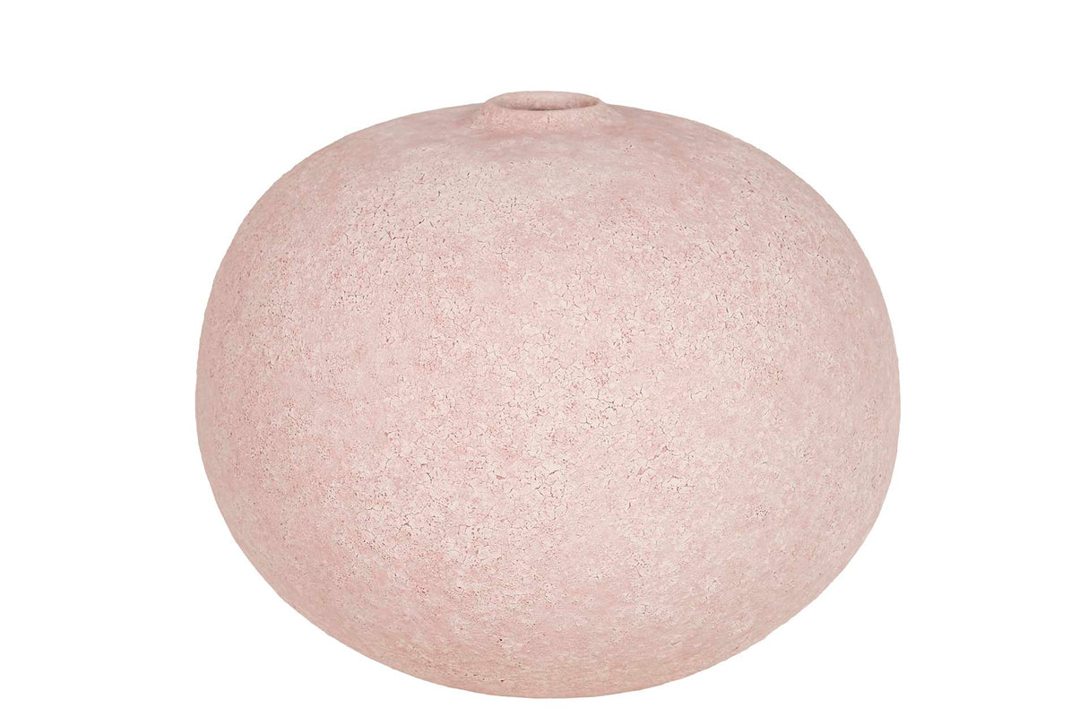 Vaso de cerâmica rosa 23x23x20 cm