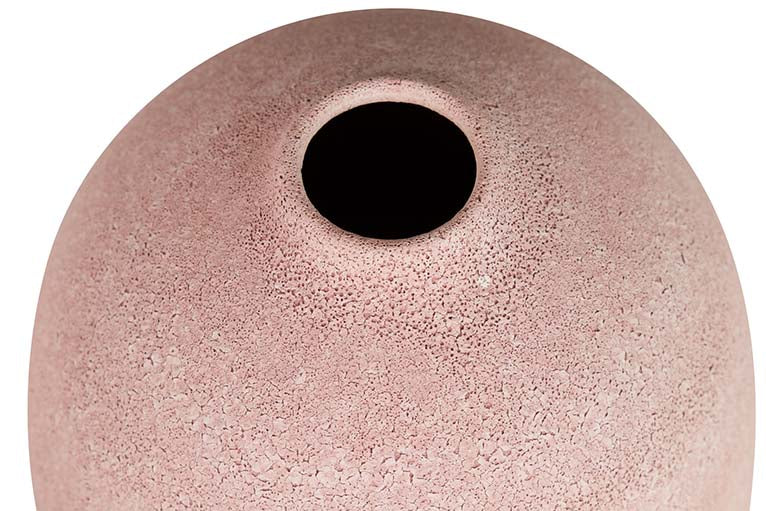 Flora cérmica rosa 21x21x40 cm