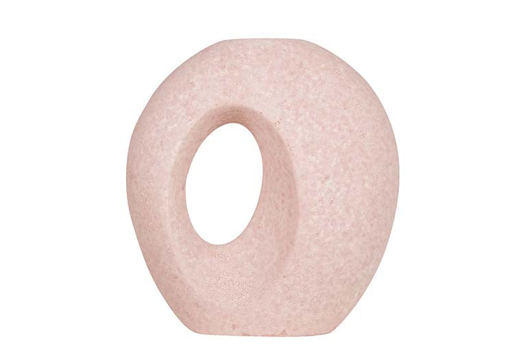 Florer de cerâmica rosa 23x12x26 cm
