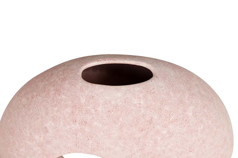 Florer de cerâmica rosa 23x12x26 cm