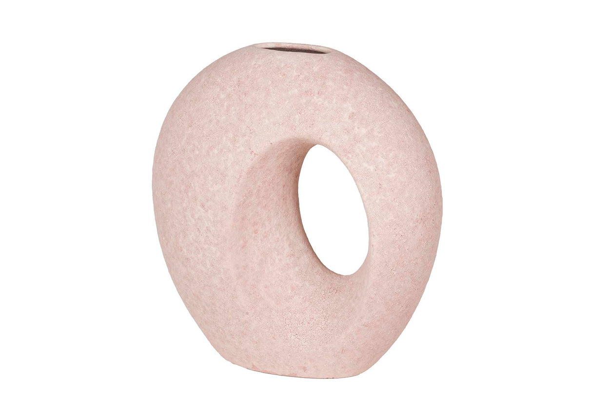 Florer de cerâmica rosa 23x12x26 cm