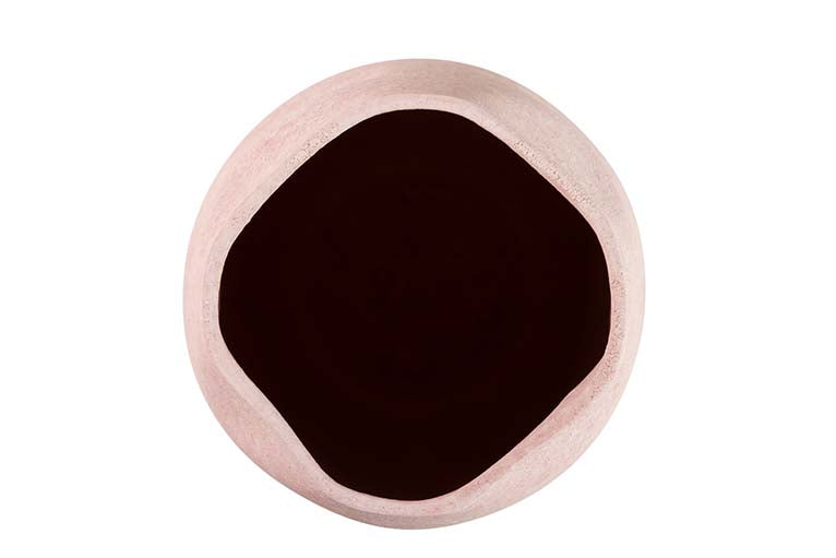Vaso de cerâmica rosa 19x19x36 cm