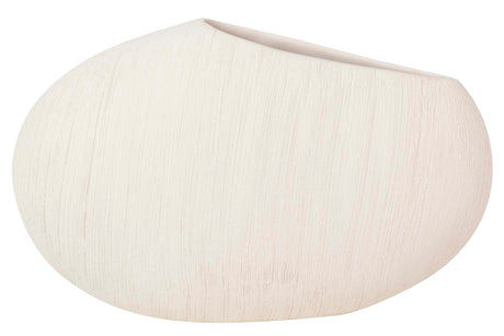 FLORERO CERAMICA BEIGE 33x21x9 CM