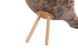 PAJARO CERAMICA MARRON 24x10x20 CM