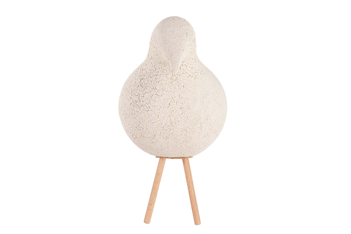 PAJARO CERAMICA BEIGE 24x10x20 CM