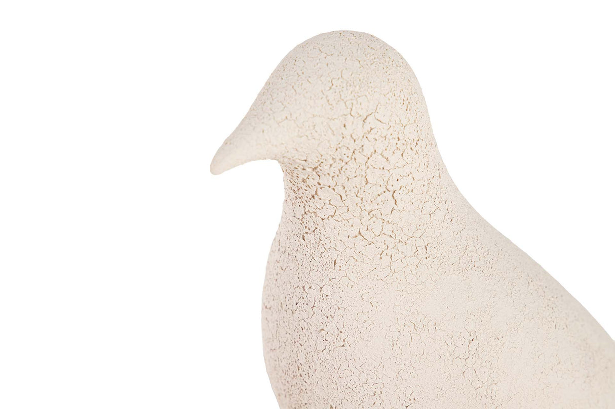 PAJARO CERAMICA BEIGE 24x10x20 CM