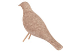 PAJARO CERAMICA MARRON 24x10x20 CM
