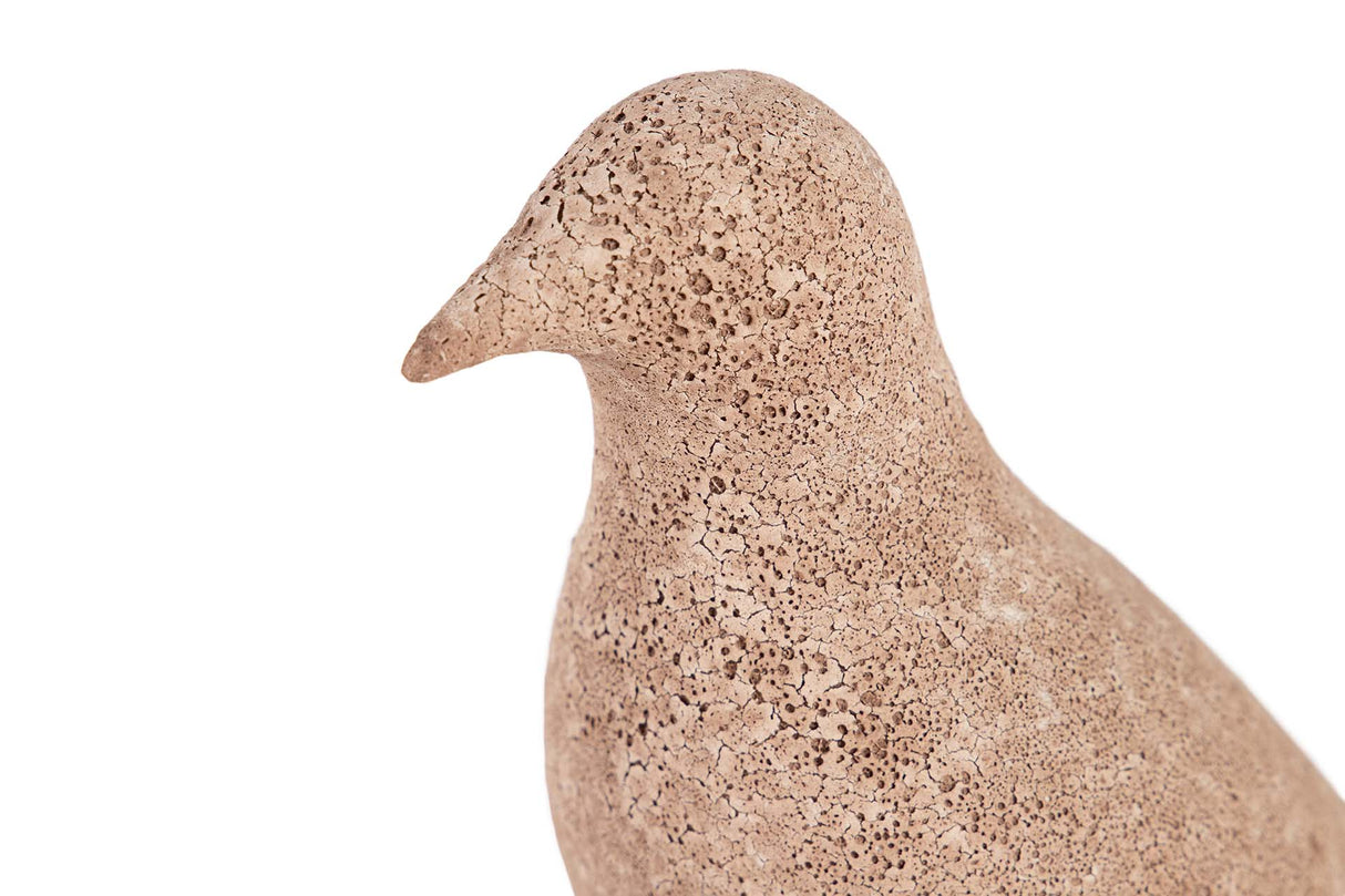 PAJARO CERAMICA MARRON 24x10x20 CM