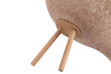 PAJARO CERAMICA MARRON 24x10x20 CM
