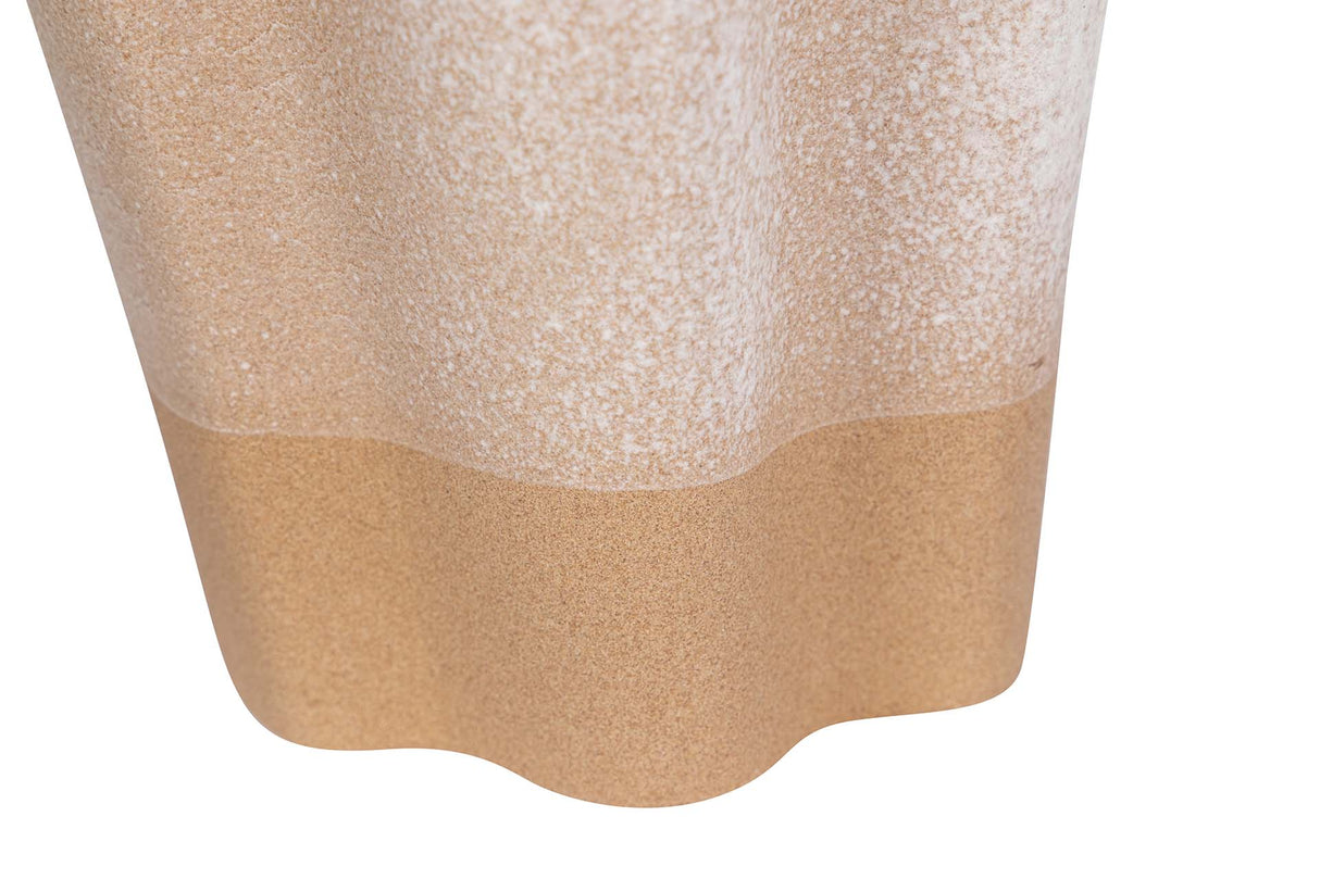 FLORERO CERAMICA BEIGE 26x26x35 CM