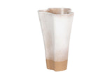 FLORERO CERAMICA BEIGE 16x16x26 CM