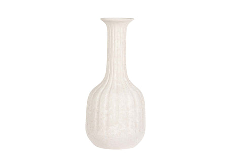 FLORERO CERAMICA BEIGE 15x15x32 CM