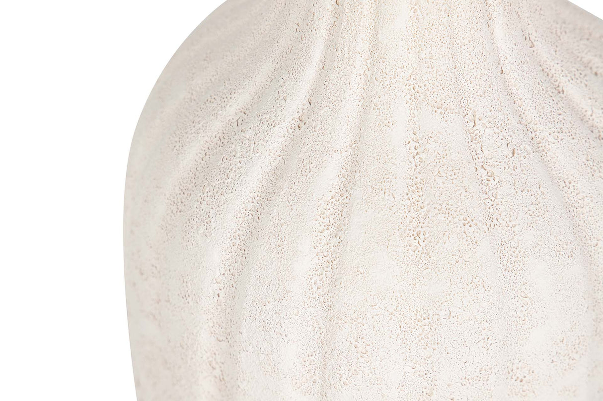FLORERO CERAMICA BEIGE 15x15x32 CM