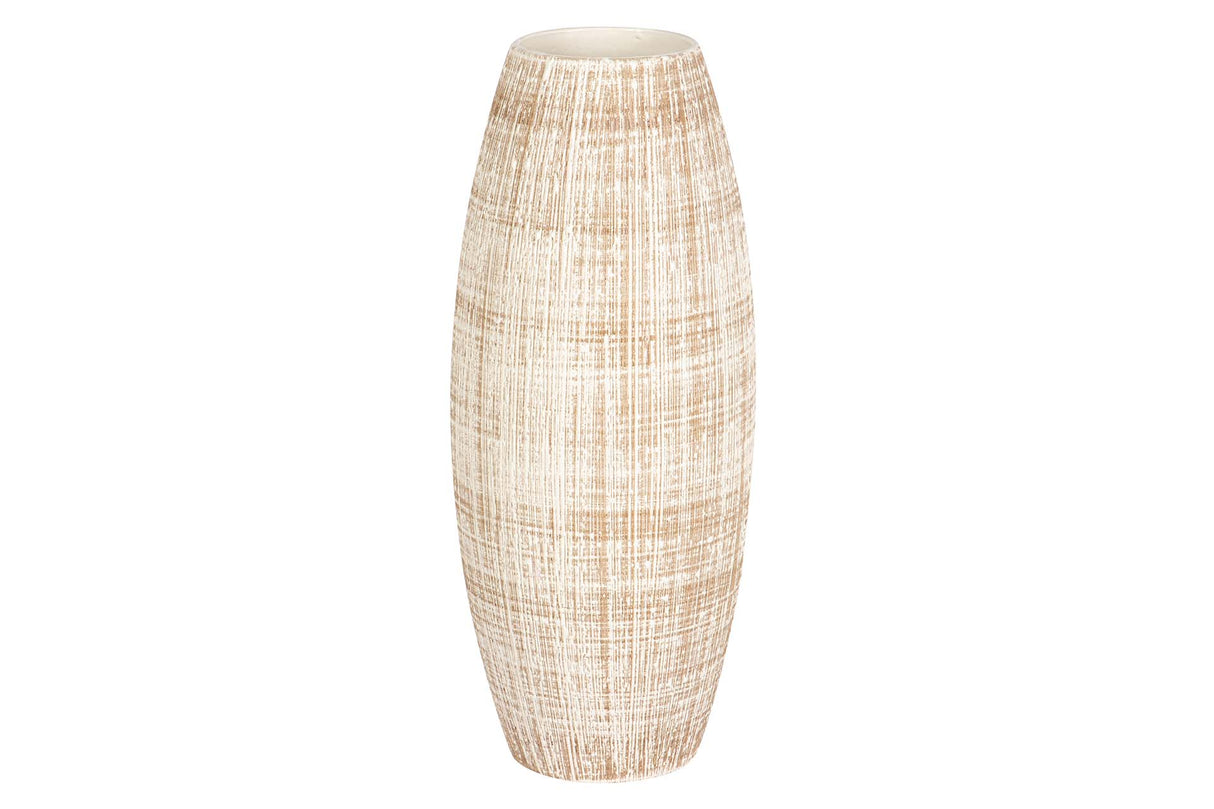 Ceramica Marron 18x18x36 cm vase