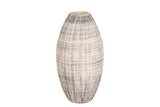 FLORERO CERAMICA MARRON 16x16x30 CM
